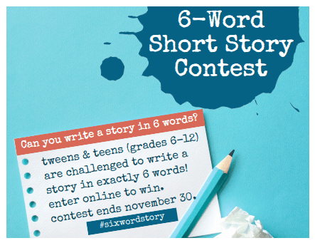 6-Word Short Story Contest Poster